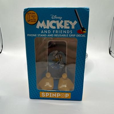 Disney Cell Phones & Accessories | Disney Cell Phone Stand Donald Duck With Reusable Grip Decal Nib | Color: Blue/Yellow | Size: Fits Most