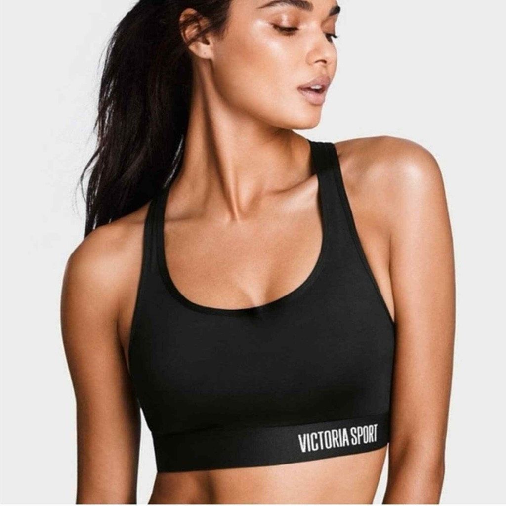 Victoria's Secret Intimates & Sleepwear | Victoria’s Secret Victoria Sport Vsx Women’s Black “The Player” Racerback Sports | Color: Black | Size: M