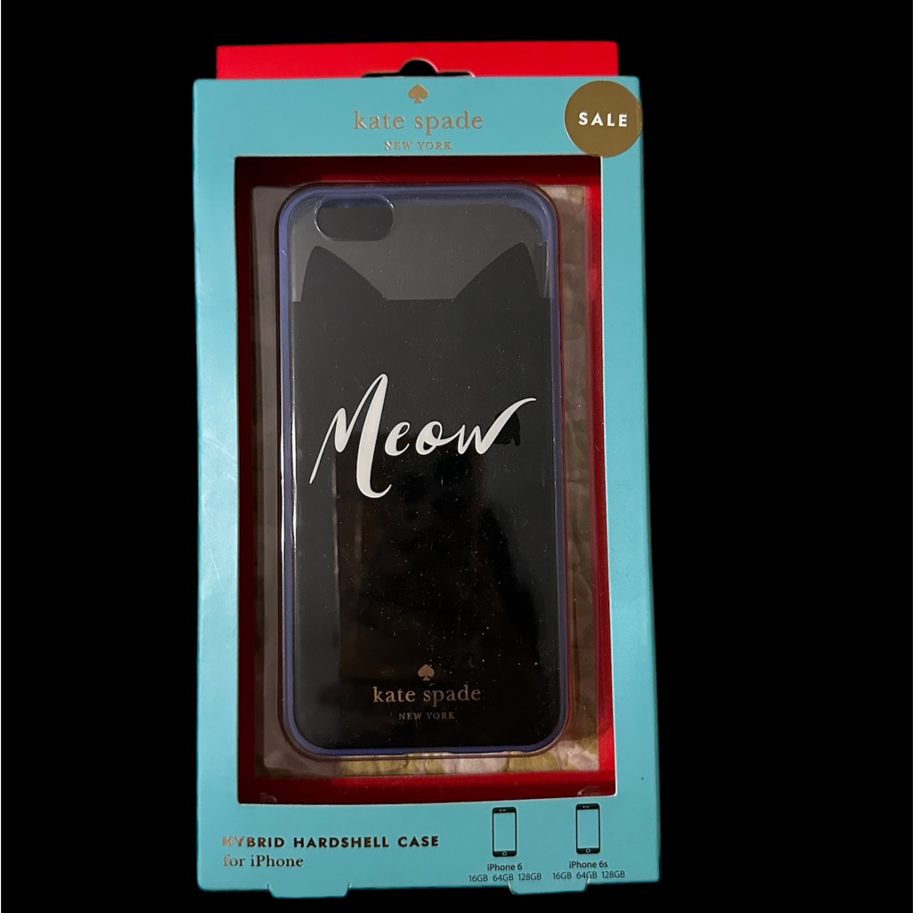Kate Spade Cell Phones & Accessories | Kate Spade Black Meow Script Phone Case | Color: Black | Size: Os