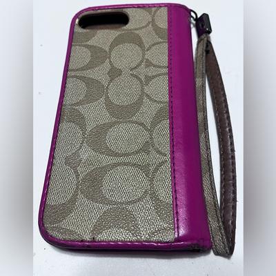 Coach Cell Phones & Accessories | Coach Apple Iphone 6 6s Plus Luxury Coach Series Flip Wallet Diy To New Iphone | Color: Brown/Pink | Size: Os