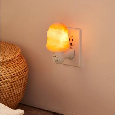 Urban Outfitters Other | Himalayan Salt Lamp Night Light | Color: Orange/White | Size: Os