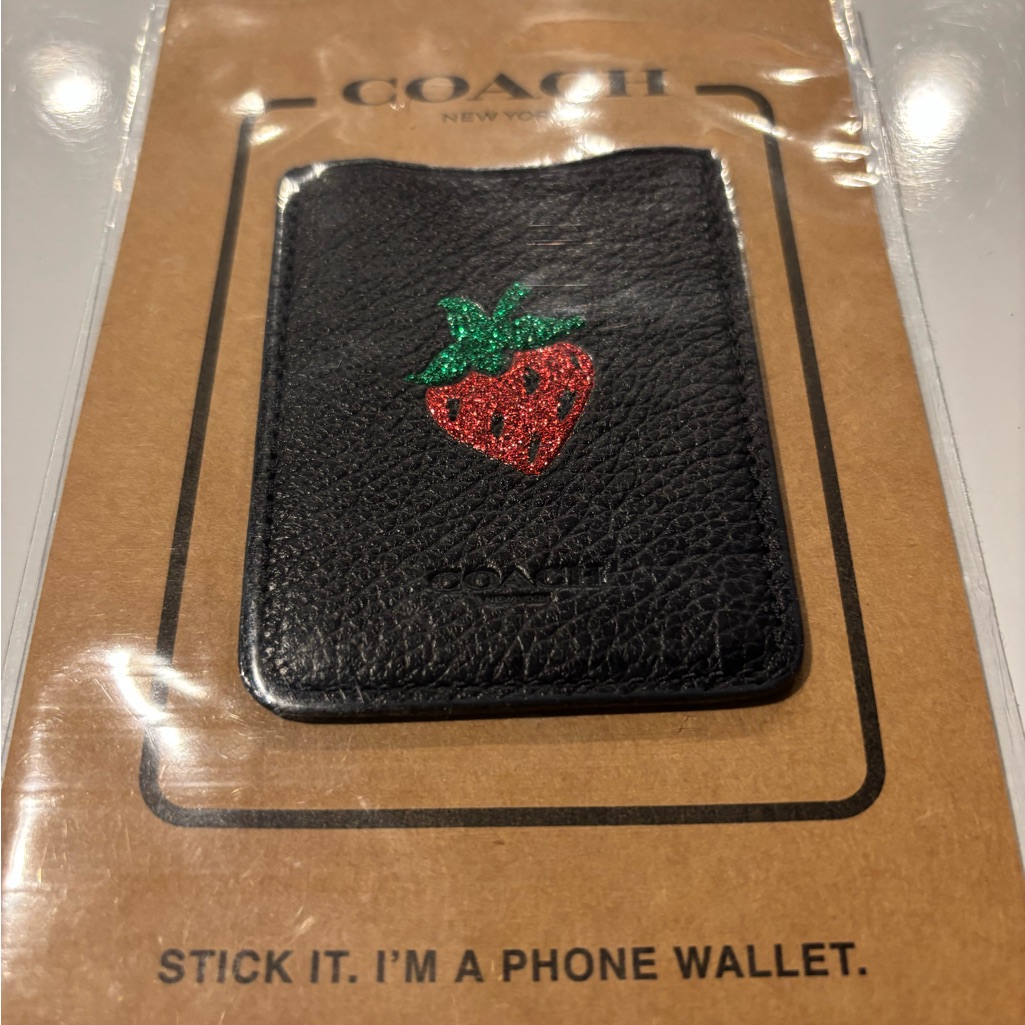 Coach Cell Phones & Accessories | Vintage, New With Tag Coach Cellphone Wallet | Color: Black/Red | Size: Os