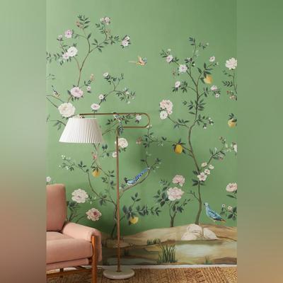 Anthropologie Wall Decor | Anthropologie Blossom Chinoiserie Wall Mural Nwt | Color: Green | Size: Os