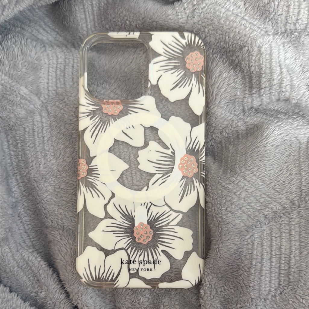 Kate Spade Cell Phones & Accessories | Iphone 14 Pro Max Kate Spade Floral Phone Case | Color: Pink/White | Size: Os
