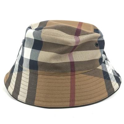 Burberry Accessories | Burberry 8052981 Check Hat Hat Bucket Hat Bob Hat Hat Cotton Beige/Brown | Color: Brown | Size: : S