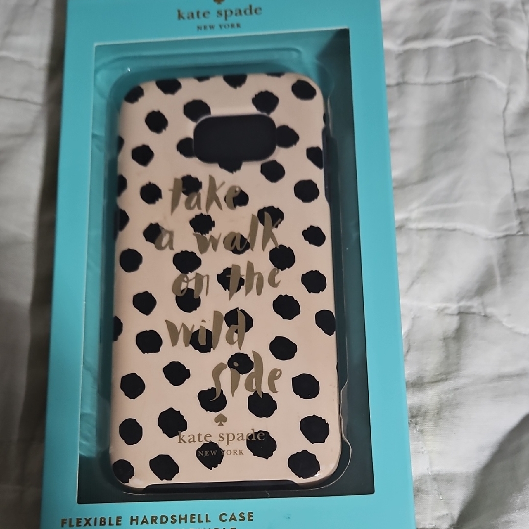 Kate Spade Cell Phones & Accessories | Kate Spade Cream And Black Polka Dot Phone Case | Color: Black/Cream | Size: Os