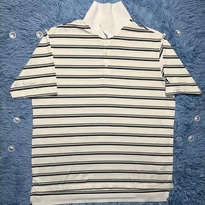 Adidas Shirts | Adidas Golf Stripe Polo Shirt Size Large Mens Climalite Outdoor Sports | Color: Blue/White | Size: L