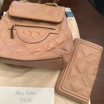Tory Burch Bags | Tory Burch Fleming Backpack And Wallet In Pink Moon | Color: Pink | Size: Os