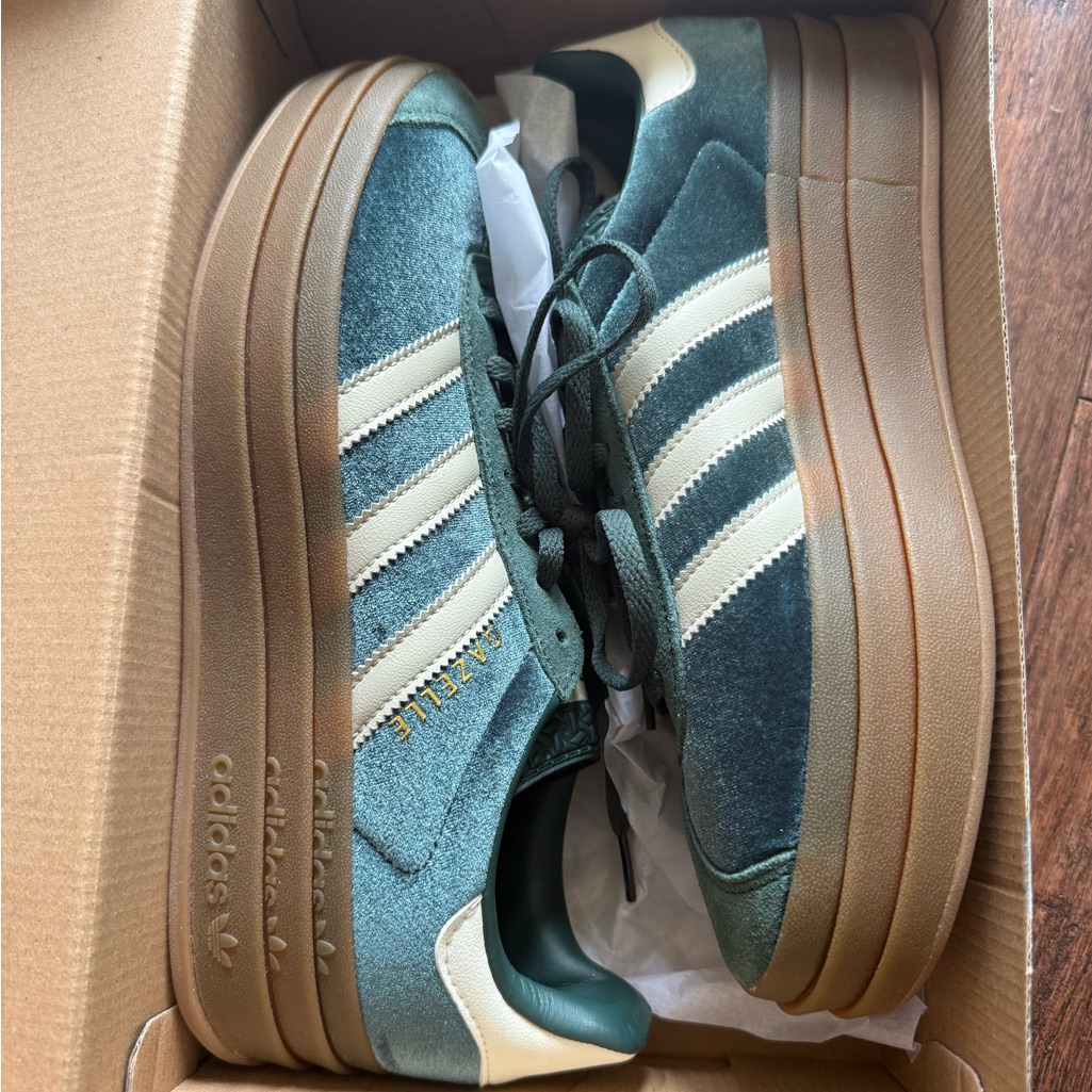 Adidas Shoes | Adidas Gazelle Bold W In Miner Green (Emerald Green) | Color: Green | Size: 8.5