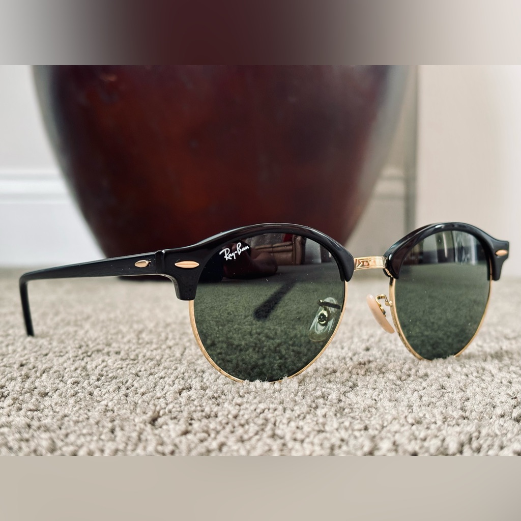 Ray-Ban Accessories | Brand New Never Worn Ray Ban Sunglasses | Color: Black/Gold | Size: 51-19-145