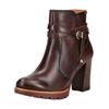 High-Heel-Stiefelette PIKOLINOS "PIKOLINOS Stiefelette Leder", Damen, Gr. 41, braun, Leder, casual, Schuhe
