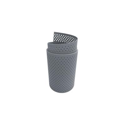 zaun|zu® Sichtschutz PP Premium Gelocht 15 Prozent Streifen Fenstergrau 2,55m Image