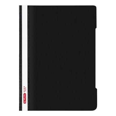 Herlitz Schnellhefter Quality A4 Kunststoff 80 Blatt 1 Stück schwarz, 24x31.8 cm Image
