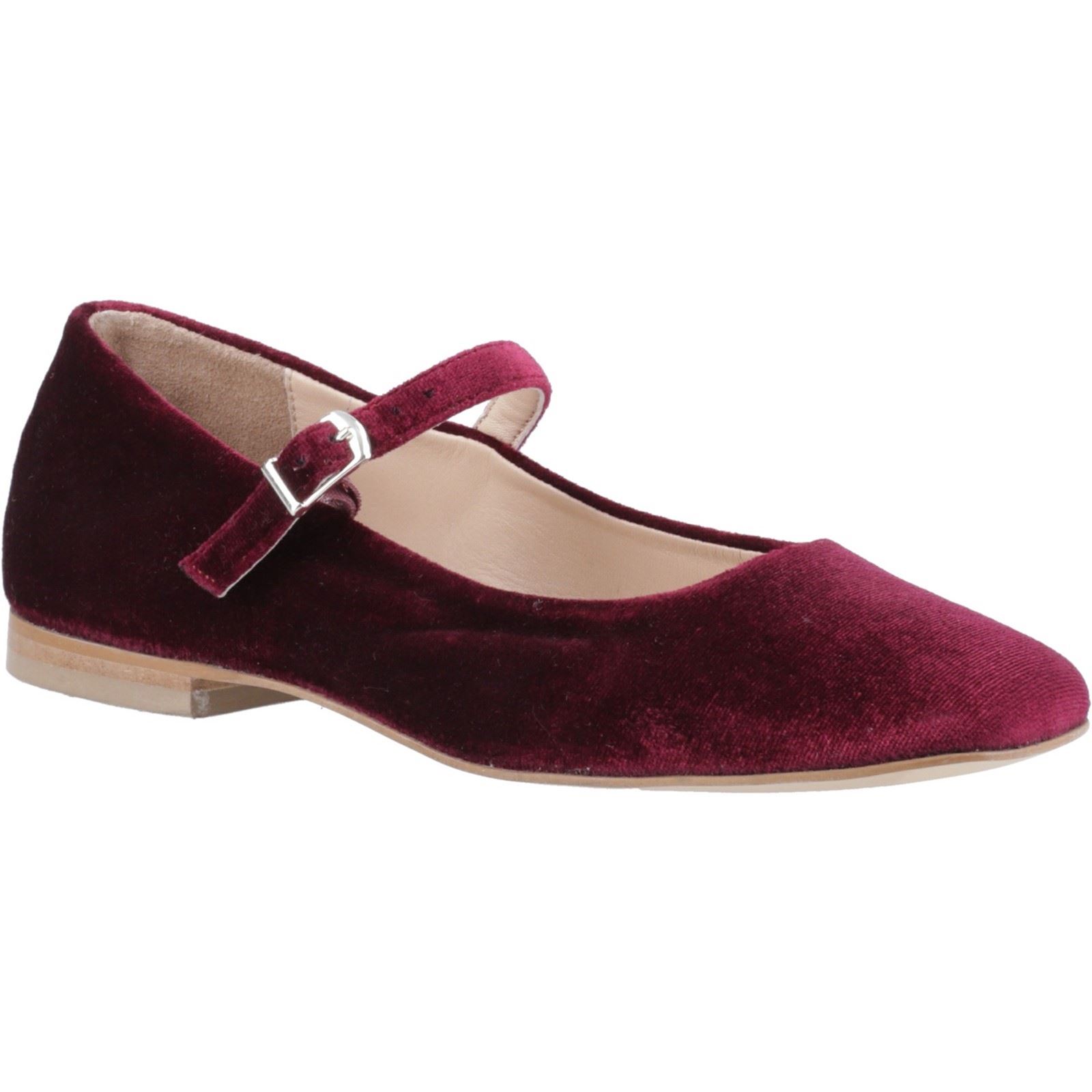 Hush Puppies Pasha Samt Damen Bordeaux Schuhe Image
