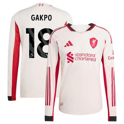 Liverpool adidas Authentisch Auswärtstrikot 2025-26 - Langarm mit Aufdruck Gakpo 18 Image