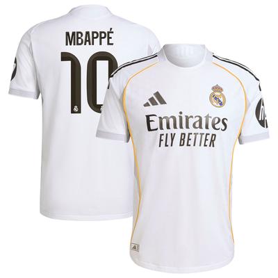Real Madrid adidas Authentic Heimtrikot 2025-26 mit aufdruck Mbappé 10 Image
