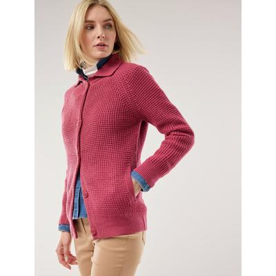 Walbusch Damen Merino-Strickjacke Waffelstruktur Orange Image