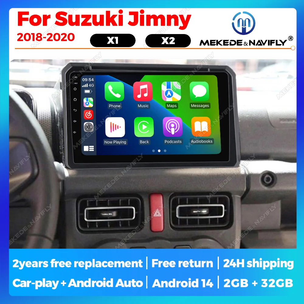 Drahtlose Carplay Android 14 Auto radio Für Suzuki Jimny JB64 JB74 2018 2019 2020 Auto Multimedia Stereo Player GPS Navigation Image