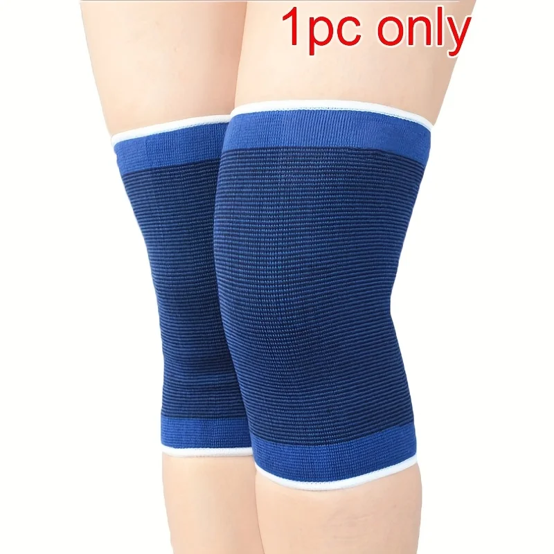 1 Stück gestrickte, atmungsaktive Kniestützbandage, beste Knie-Kompressionsstützbandage für Fußball Image