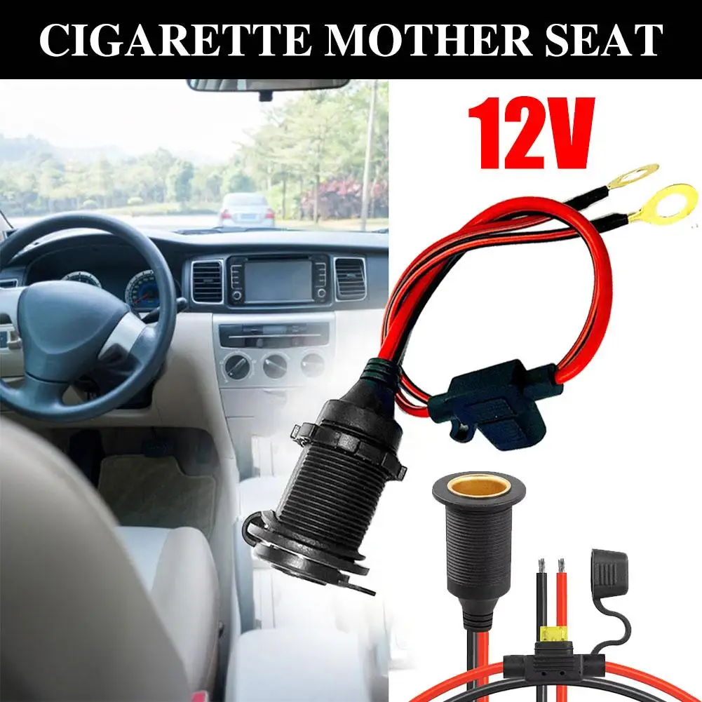 DC12V 24V Zigarettenanzünder Stecker Auto Motorrad LKW Bus Zigarettenanzünder Buchse Ladegerät Kabel Stecker Adapter