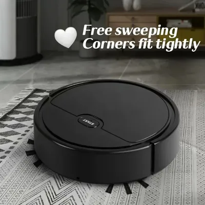 Automatischer Mini-Kehrroboter, ziehender Kehrsauger, drei in einem Reinigungsmaschine, fauler Staubsauger für den Heimgebrauch Image