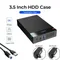 Boîtier de disque dur externe SSD, boîtier HDD, SATA, SSD, HDD, UASP, USB 3.5 vers SATA III, 10 To, boîtier pour PC Lapop, 3.0 pouces