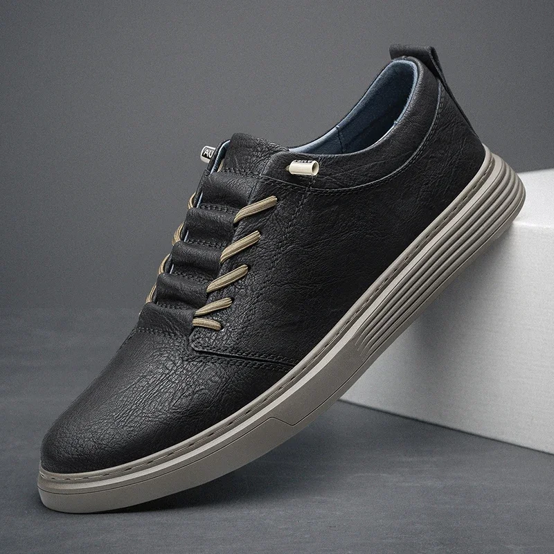 Designer-Freizeitschuhe aus echtem Leder, schwarz, Outdoor-Sport, Oxford-Schuhe, braun, flach, flach, Business-Kleiderschuhe für Herren, Größe: 36–47