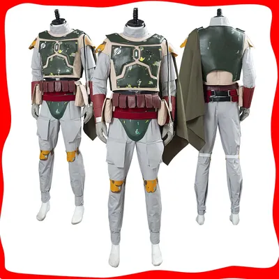 Verkleidung Boba Cosplay Fett Cosplay Film Kopfgeldjäger Kostüm für Männer Kampfuniform Rollenspiel Outfits Halloween Karneval Anzug Image