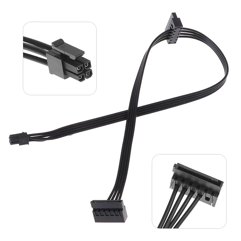 45/65 cm Mini 4 Pin zu SATA Netzteil Kabel für Lenovo Hauptplatine Schnittstelle Kleine 4Pin zu einem/zwei/drei SATA SSD Netzteil Image