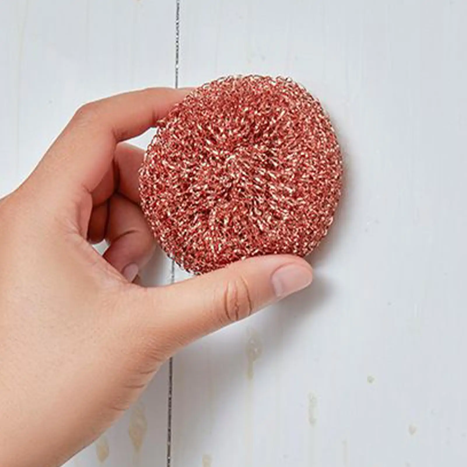 Brosse à vaisselle, brosse de nettoyage de vaisselle, tampons à récurer de cuisine, 2 pièces, épurateurs de Pot en fil de cuivre, fournitures de nettoyage, éponge à vaisselle