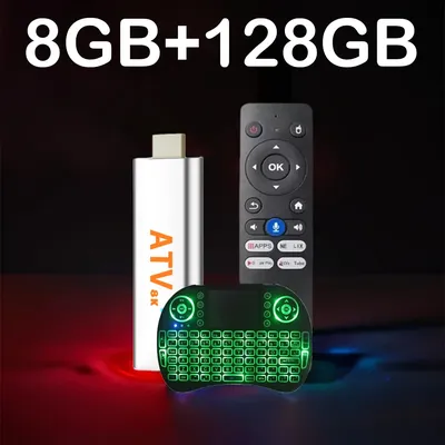 TV Stick Q15 Android 14 TV Box Bluetooth 5.4 8K Allwinner H313 Google Voice Wifi 5G 8GB128GB Großer Speicher Streaming Media Player