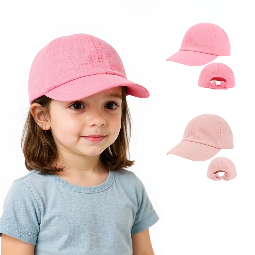 Sommer Baby Sonnenhut Baumwolle Garn Atmungsaktive Baby Baseball Hut für Jungen und Mädchen Outdoor Herbst Reise Kleinkind Baseball Kappe Image