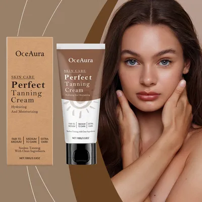 Oceaura 100g Body Fake Tan Cream Moisturizing Tanning Accelerator Sunless Enhance Bronze Nourish Skin Solarium Tanning Lotion