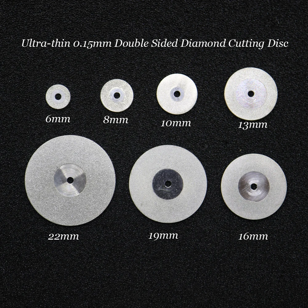 Neue doppelseitige Dental-Ultramicro-Diamanttrennscheibe zum Trennen von Polieren von Keramikkronen, Gips oder Jade Image