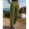 Per donna Pantaloni Cargo Pantaloni da escursionismo Esterno Vestibilità regolare Impermeabile Antivento Pantaloni Tasca Nero Rosa Spandex Campeggio / Escursionismo Golf Corsa S M L XL XXL