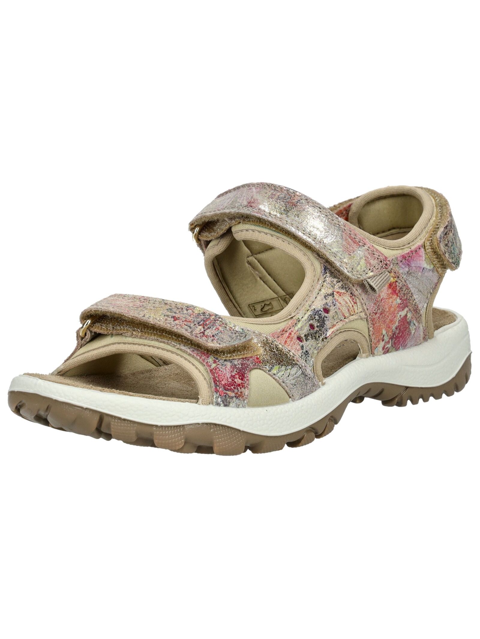 Sandale IMAC "Imac Sandalen Veloursleder", Damen, Gr. 39, beige (beige, hellgrau), Veloursleder, Schuhe Sandale