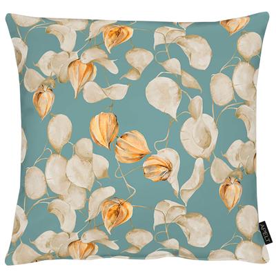 Kissenhülle APELT "3400", türkis,beige,orange, B:49cm L:49cm, Polyester, Baumwolle, Obermaterial: 75% Polyester, 25% Baumwolle, Kissenbezüge Image
