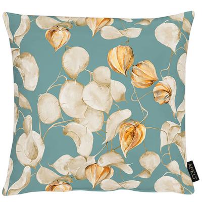 Kissenhülle APELT "3400", türkis,beige,orange, B:40cm L:40cm, Polyester, Baumwolle, Obermaterial: 75% Polyester, 25% Baumwolle, Kissenbezüge Image