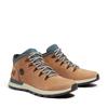 Schnürboots TIMBERLAND "SPRINT TREKKERMID LACE UP SNEAKER", Gr. 41, md braun nubuck w grün, Leder, sportlich, Schuhe, Winterschuhe, Sneakerboots, Winterboots
