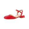 Slingpumps PAUL GREEN "Paul Green Pumps Leder", Damen, Gr. 39, rot lack, Leder, casual, Schuhe
