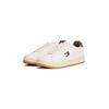 Plateausneaker TOMMY JEANS "ARCHIVE' 98", Damen, Gr. 41, ivory, braun, Nappaleder, Textil, sportlich, Schuhe, Freizeitschuh, Halbschuh, Schnürschuh, mit Logoaufnäher an der Zunge