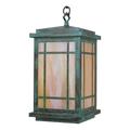 Gracie Oaks Kusiak 1-Light Outdoor Hanging Lantern Glass/Metal in Gray | 14.5 H x 8 W x 8 D in | Wayfair FC51CF07C8AA45138EF3A165286D9281