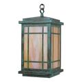 Gracie Oaks Kusiak 1-Light Outdoor Hanging Lantern Glass/Metal in Brown | 14.5 H x 8 W x 8 D in | Wayfair B0E5C2ECEDFC4A50801C2F02CC9CDFEC