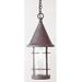 Arroyo Craftsman Valencia 1-Light Outdoor Pendant Glass in Gray | 17.38 H x 7.25 W x 7.25 D in | Wayfair VH-7CS-S