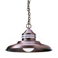 Arroyo Craftsman Newport 1-Light Outdoor Pendant Glass/Metal in Black/Brown | 10.38 H x 46.38 W x 17 D in | Wayfair NH-17CS-RC