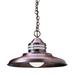 Arroyo Craftsman Newport 1-Light Outdoor Pendant Glass/Metal in Brown | 10.38 H x 46.38 W x 17 D in | Wayfair NH-17AM-AC