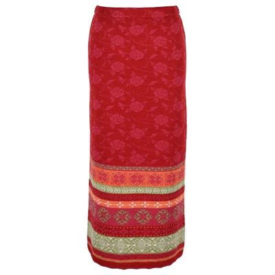 Flomax - Women's Strickrock Lang Hedda - Rock Gr S mohnrot / himbeer Image