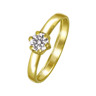 Lucardi Ringe 9 carat 585 Gold - 52mm Damen Image