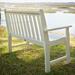 POLYWOOD® Vineyard Plastic Garden Bench Plastic in White, Size 35.25 H x 24.0 D in | Wayfair GNB48WH