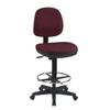 Office Star Products Mid-Back Drafting Chair Upholstered/Metal | 52 H x 21.25 W x 24.75 D in | Wayfair DC800-107